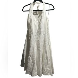 NWT Ann Taylor White Marilyn Monroe Styled Halter Dress